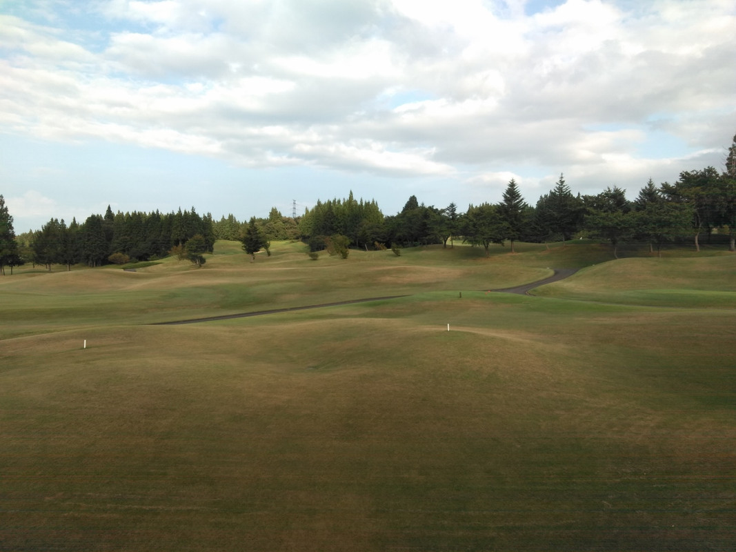 部屋からはゴルフ場しか見えません。