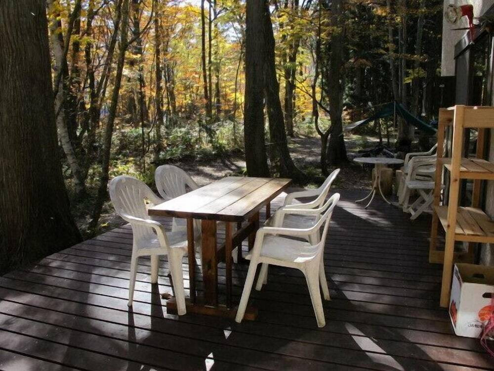 屋外ダイニングエリア