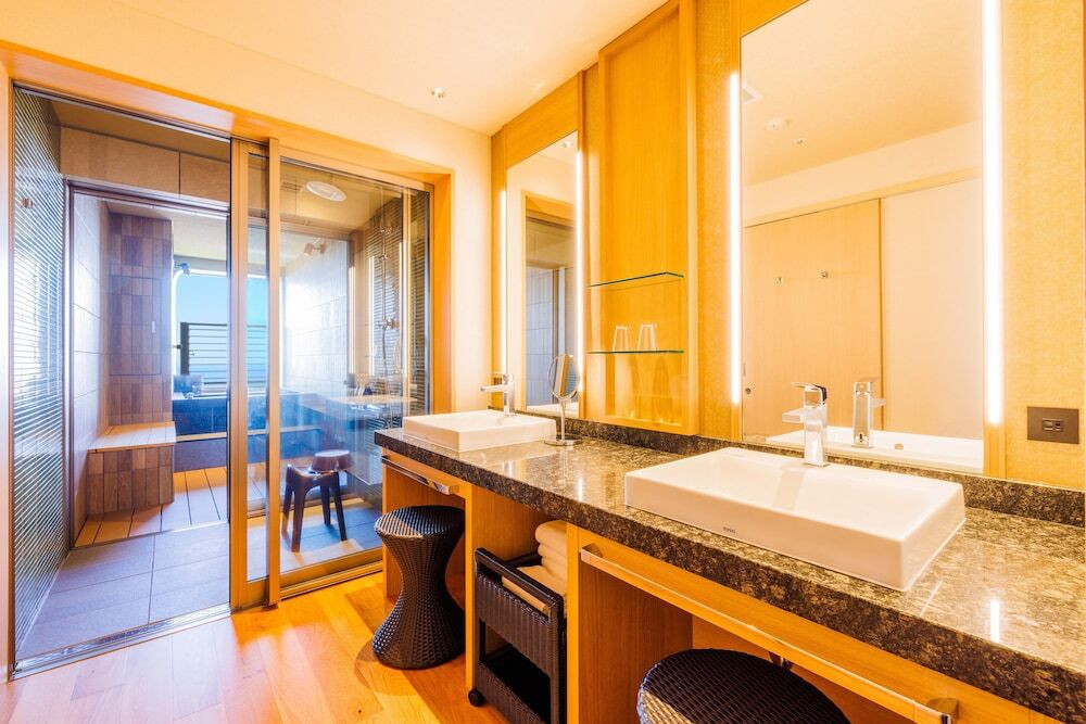 プレミアムテラスツイン／温泉露天風呂