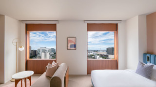 グランドハリウッドツイン 禁煙 (高層階, ミニバー付, フリーフロー, 12時チェックアウト)