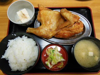 「なると 本店」料理 1201270 若鶏定食　1100円