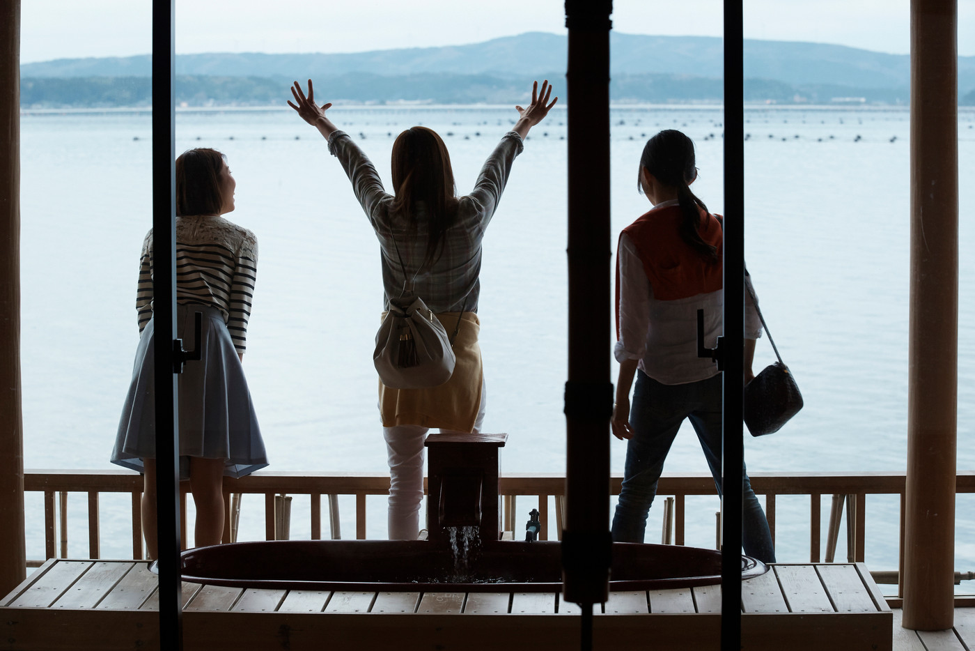 露天風呂 女子旅