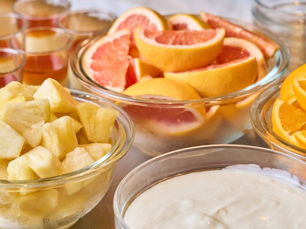 朝食ビュッフェ