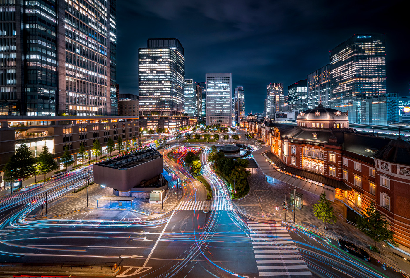 東京駅の夜景