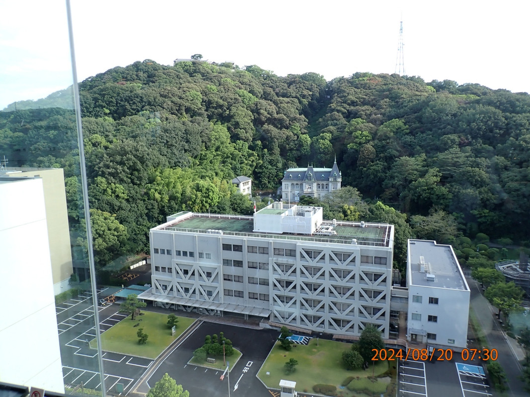 遠景ですが松山城を望めます