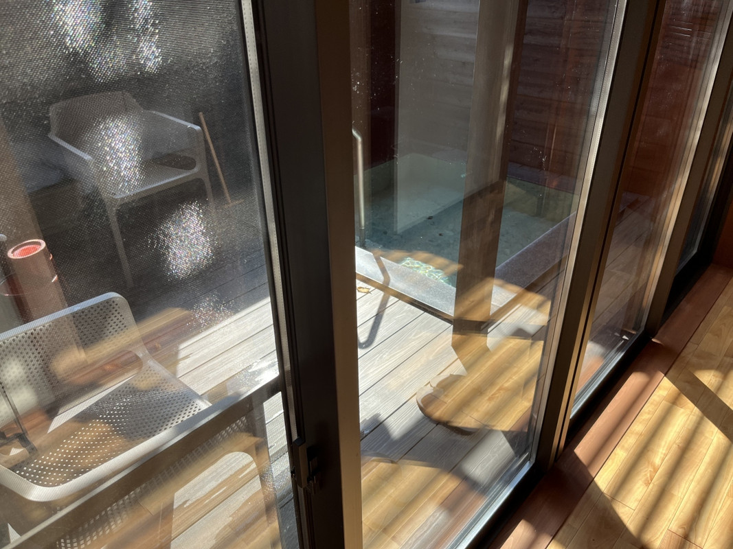 客室付きの露天風呂　温度に注意！