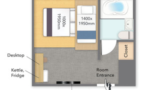 スタンダード スタジオ ベッド (複数台) 禁煙