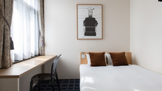 Standard Double Compact with Private Bathroom in the Historic Bldg