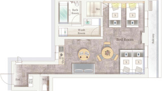 ラグジュアリー 4 人部屋