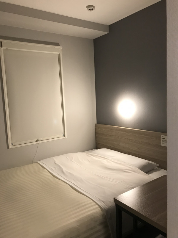 清潔ではあったが、シングルルームは狭かった。