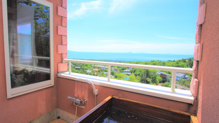 【洋の別邸オーベルジーヌ】露天風呂付き洋室ダブル「202」 [スタンダード] [ダブルルーム] [喫煙可] [夜景がきれい] [海が見える]