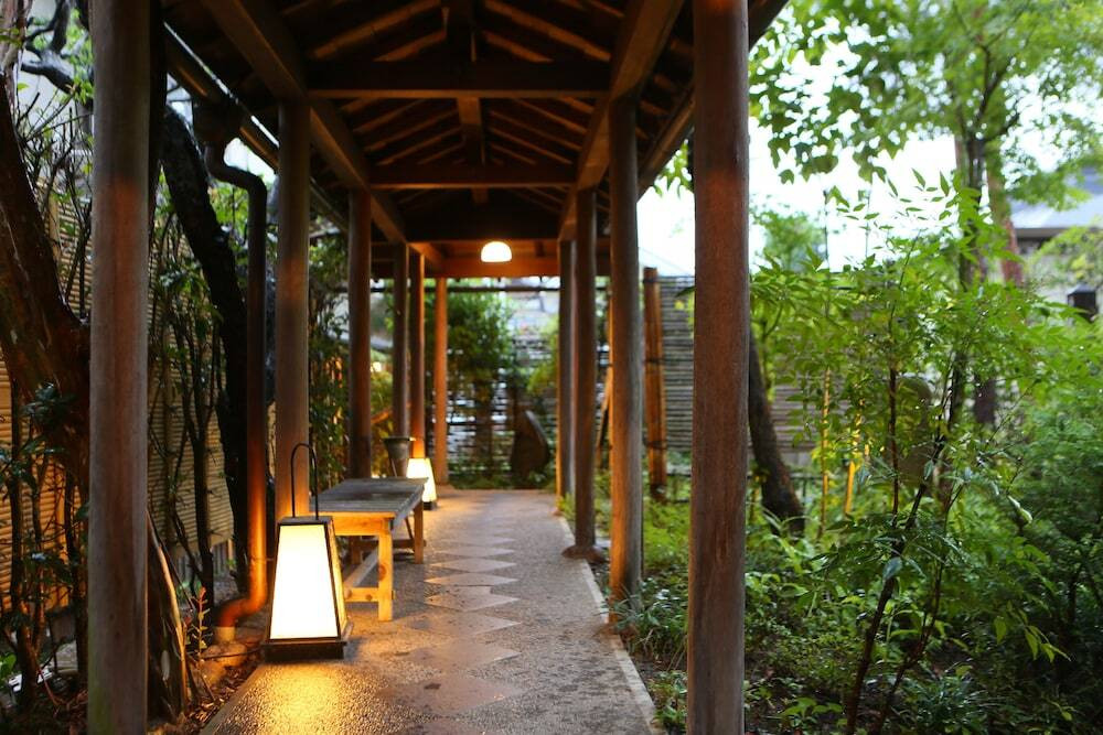 貸切風呂への回廊