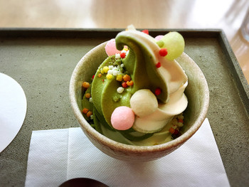 「春日大社 カフェ・ショップ鹿音」 料理 129217878 抹茶ソフト