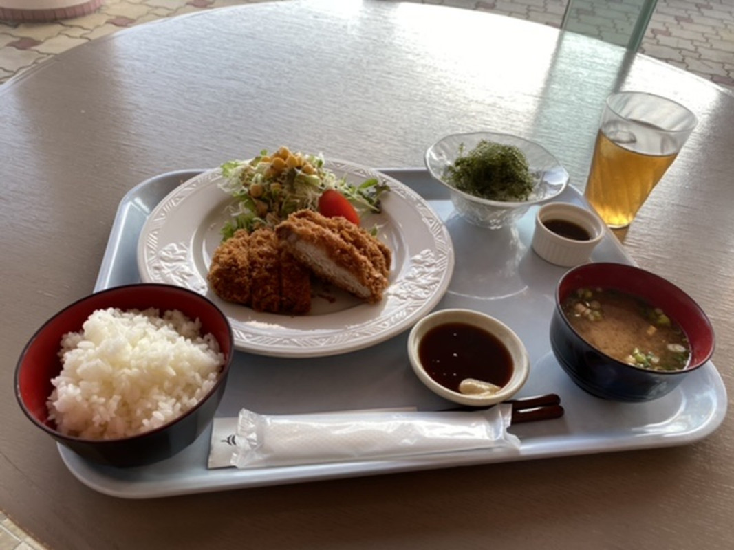 熟成とんかつ定食と海ぶどう