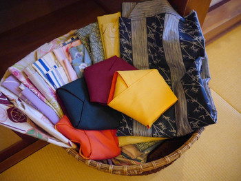 旅館の選べる色浴衣