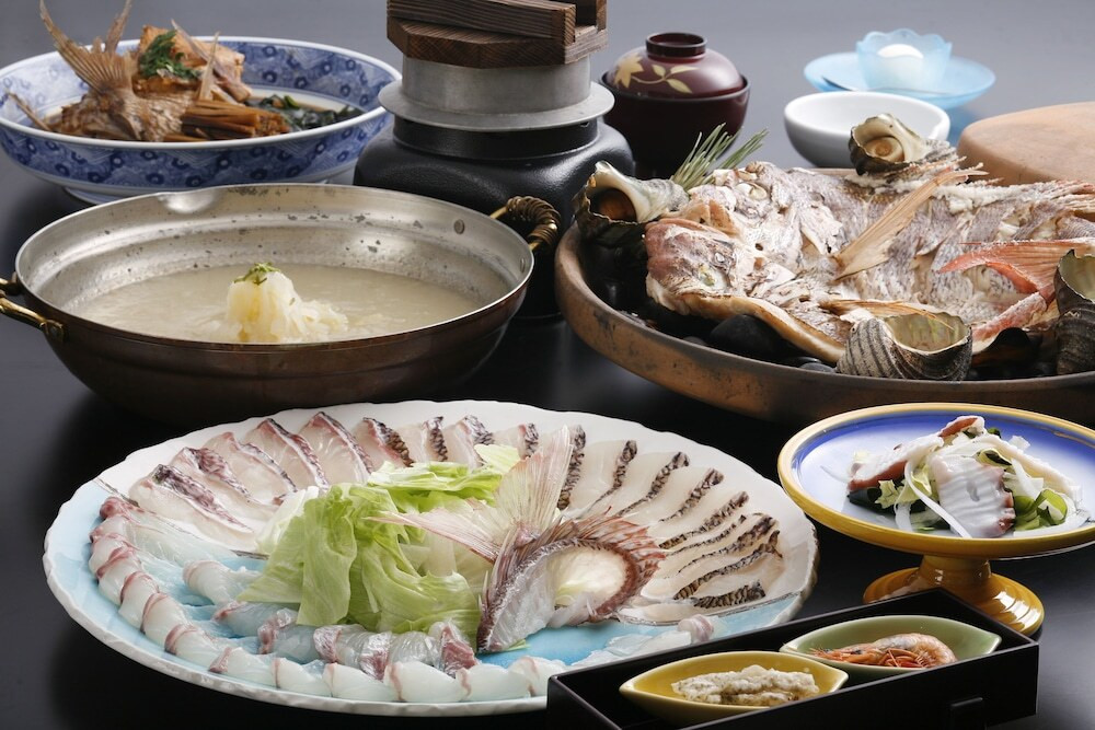 玉ねぎフォンデュ・鯛しゃぶ