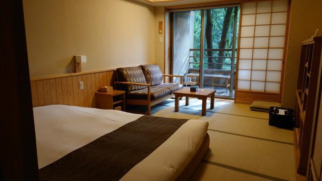 露天風呂付きの和デラックスダブル