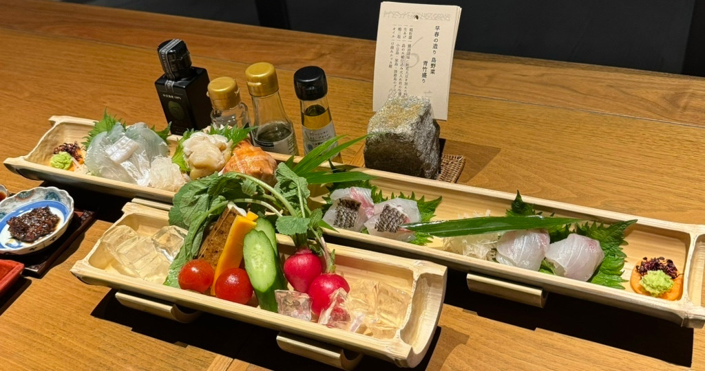 「海音真里」 料理 239412217 新鮮野菜とお魚 オリーブオイルと生醤油をつけると別次元の美味しさ