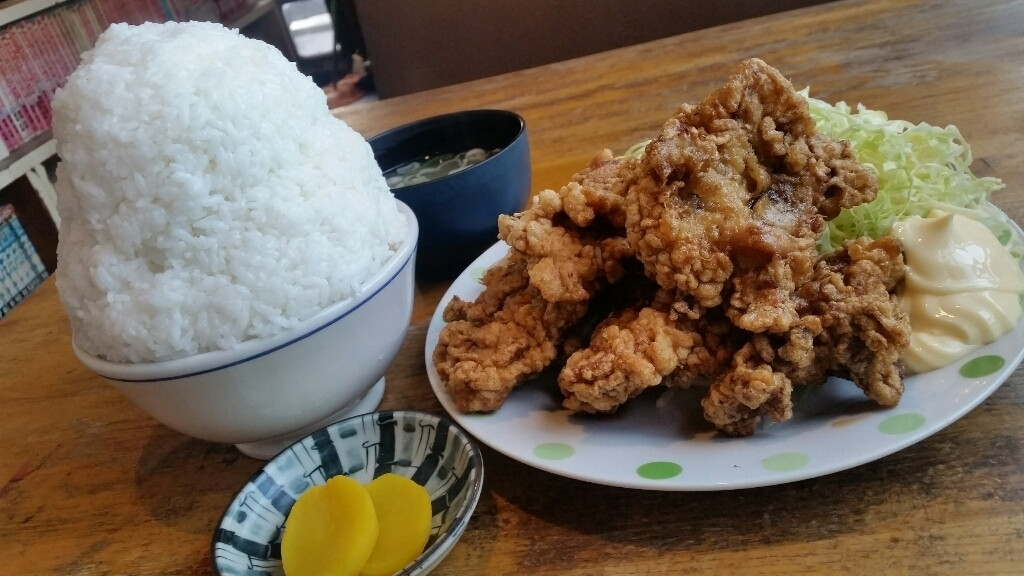 「亜珈里」料理 81923 15.11.12：ザンギ定食