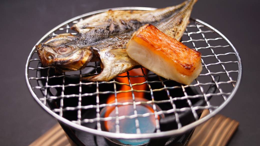 熱々の干物がうれしい
食欲をそそる朝ご飯 / 1