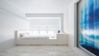 Minimalist Zen Art Room “From one stroke” by Mina Katsuki