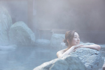 onsen woman portrait