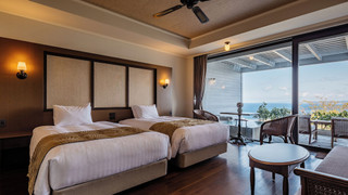 オーシャンビューラナイスイート (客室温泉露天風呂付) 1泊2食付き 和食ディナー 禁煙