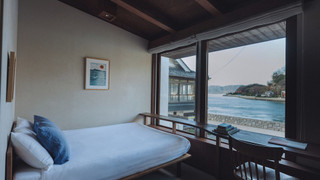 ダブルルーム ダブルベッド 1 台 共用バスルーム シービュー