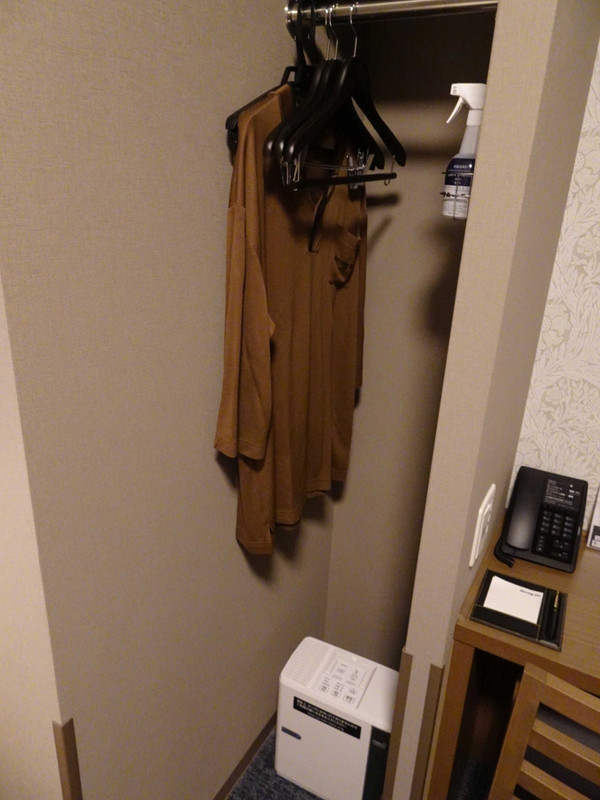 いつものドーミーインの部屋着