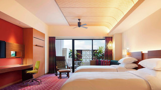 プレミアム ルーム シングルベッド 2 台 ガーデンビュー タワー (プレミアムラナイルーム)