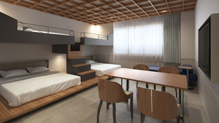 コンドミニアムレイヤーベッド