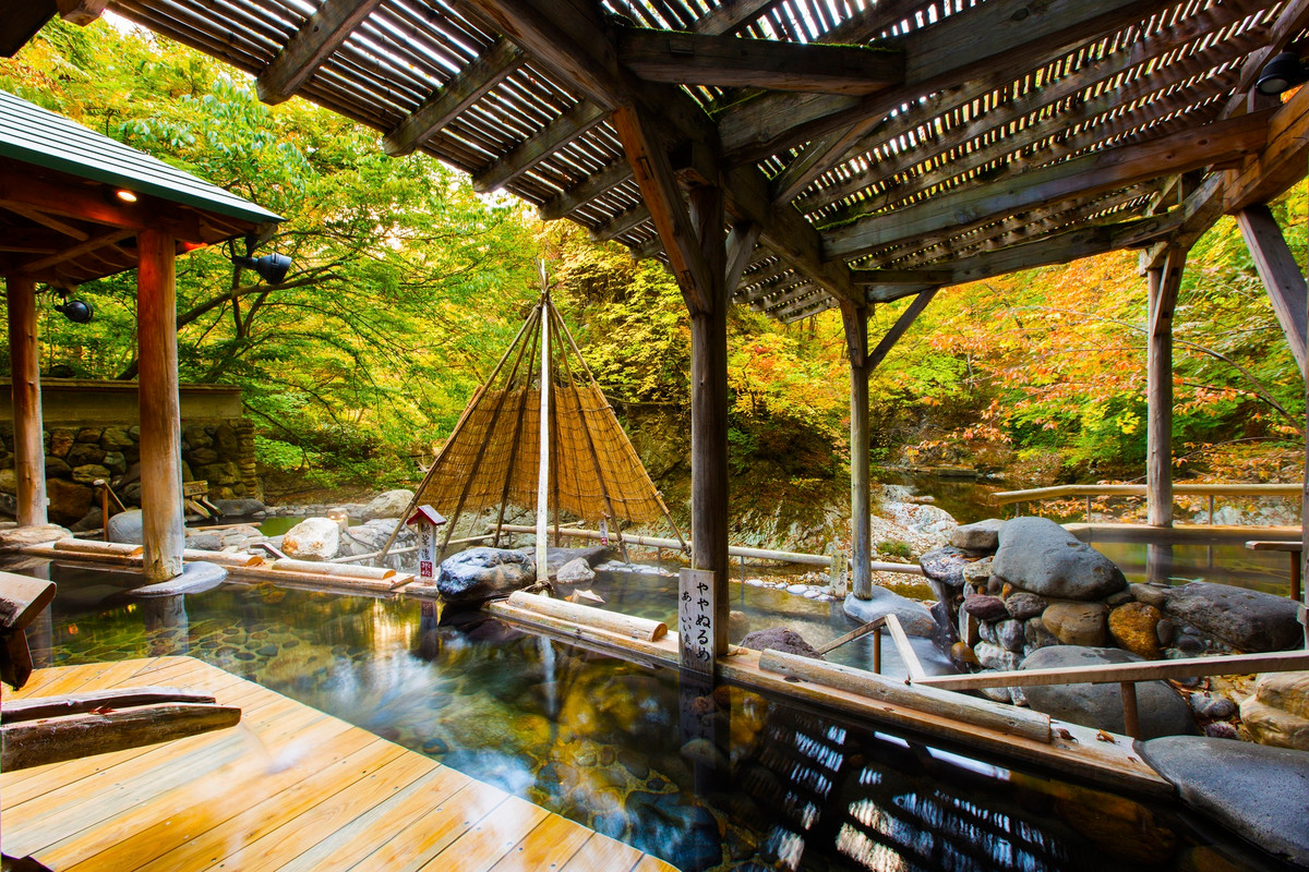 広瀬川源流露天風呂 眺望の湯