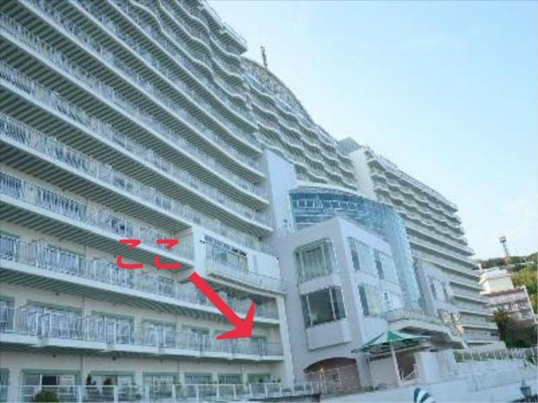 大きなホテルです