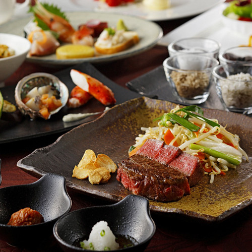 鉄板焼「ピルカ」食事一例