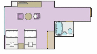 ツインルーム（禁煙）