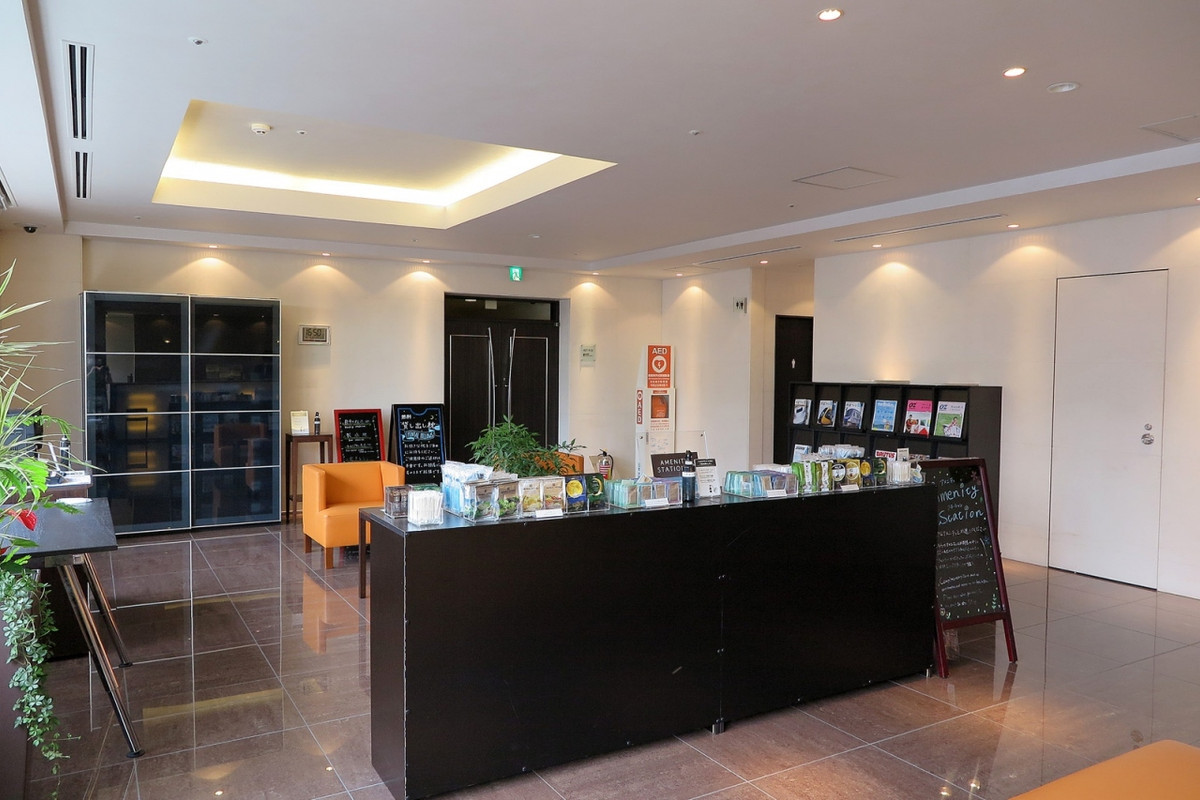 圧巻はアメニティステーションです