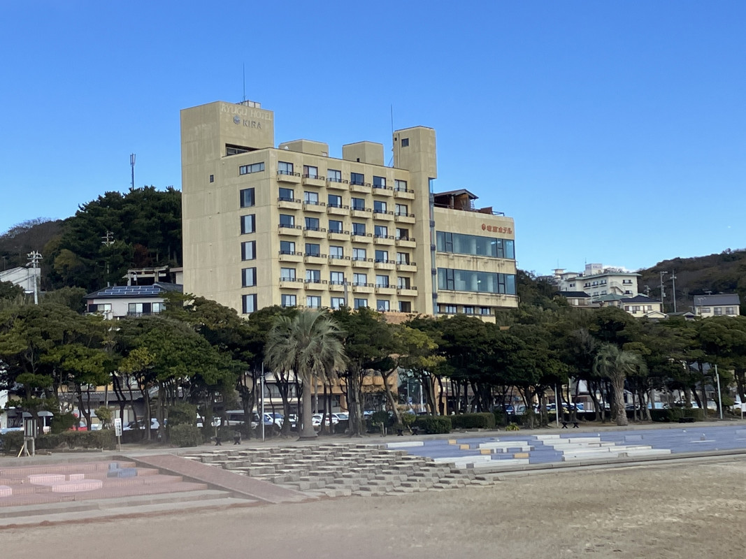 海岸が目の前です。