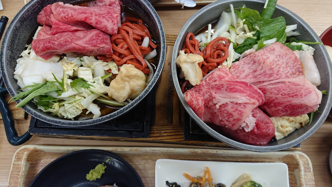近江牛のすき焼き