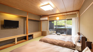 [禁煙]スタンダード露天風呂付和ベッドツイン(眺望なし)