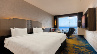 クラブデラックス ハリウッドツイン 禁煙 (クラブプール、ラウンジアクセス付き)