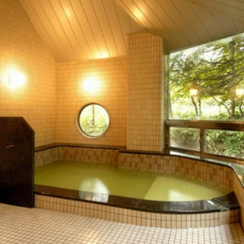 硫黄の匂いが漂う天然温泉を2人だけで満喫3408742