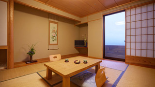 日本海を望み, ベランダのある潮風と波音の [展望和室] 禁煙