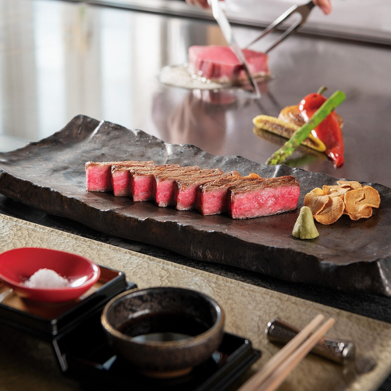 「風雅」鉄板焼きコース例