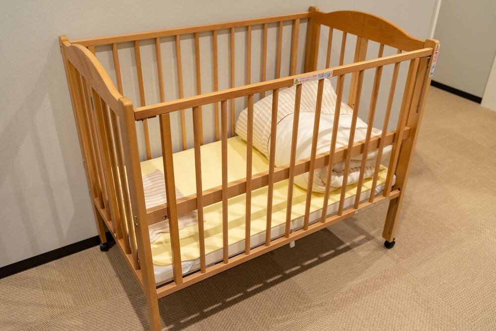 女湯 脱衣所のベビーベッド