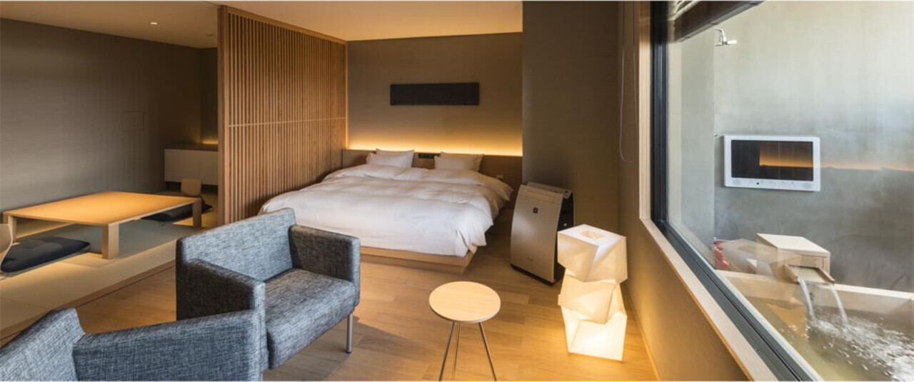 露天風呂付き客室で天然温泉を堪能！伝統とモダンが融合する老舗宿4272116