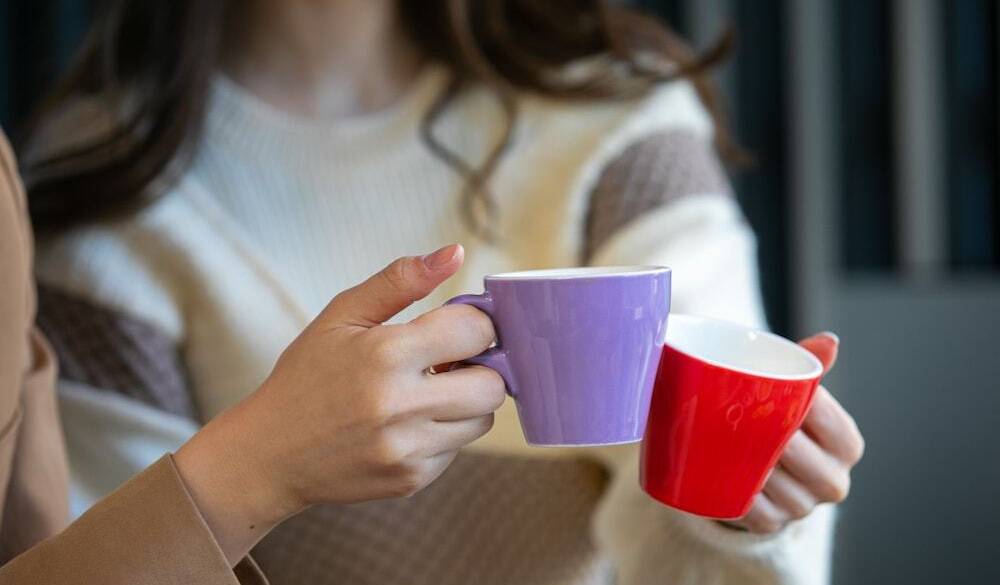 ラウンジで
旅立ち前の朝コーヒー / 2