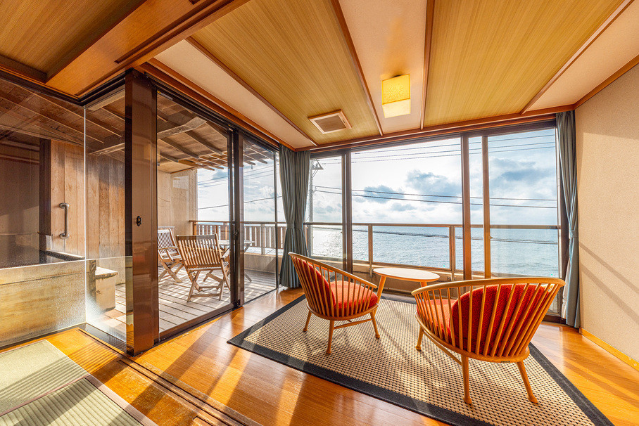 オーシャンビューの貸切露天風呂で観光後も癒される♡4758750