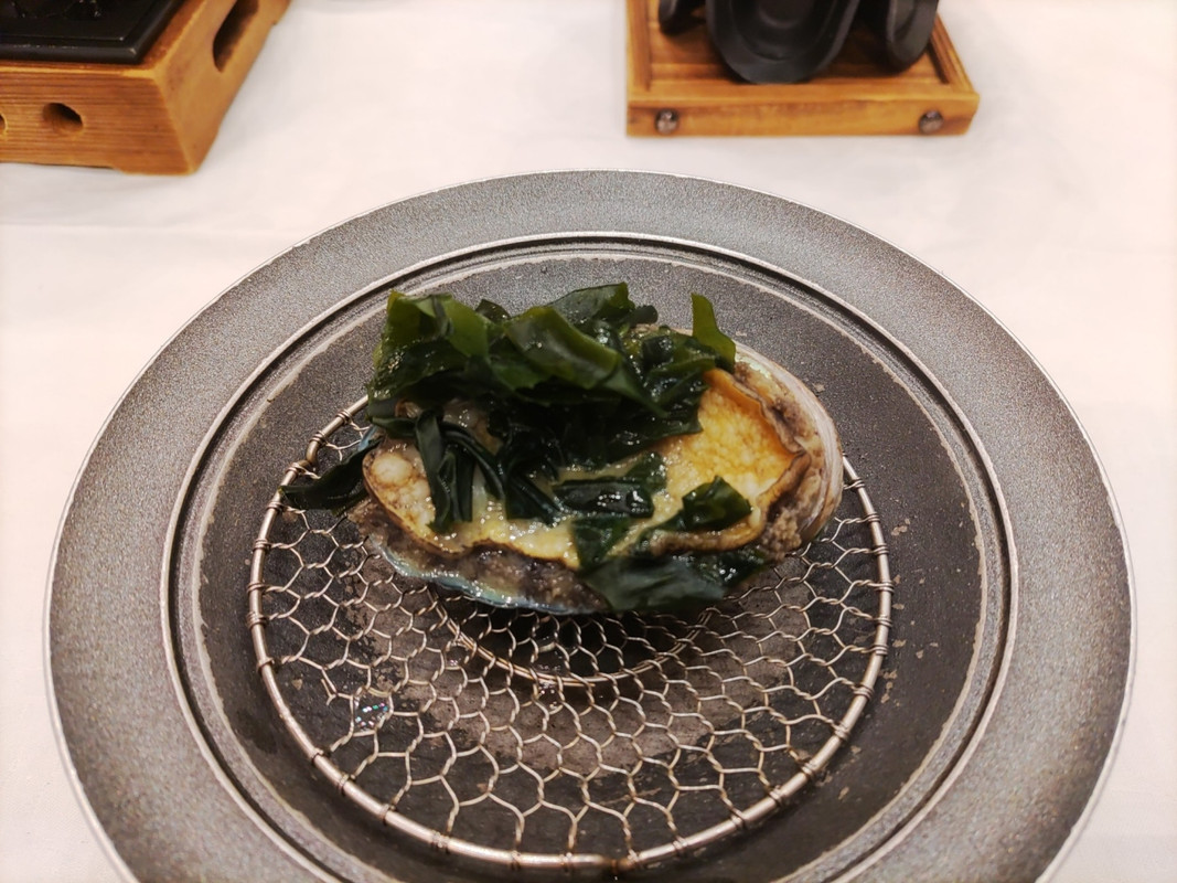 鮑の踊り焼です。