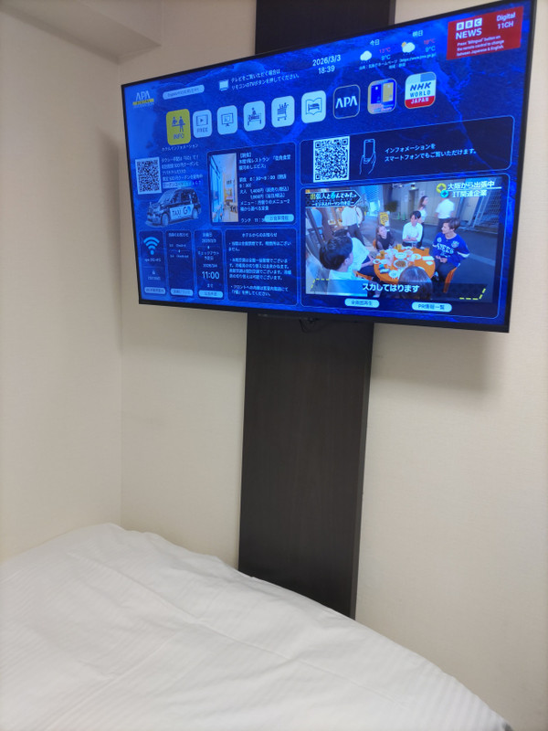 部屋内テレビ