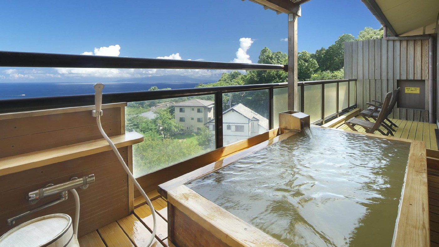 全客室の露天風呂からは大海原の眺め3930483